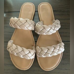 A New Day Tan Braided Sandal Size 9
